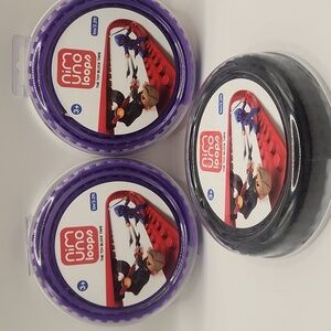 NIM UNO ZURU LOOPS TOY BLOCK TAPE FOR BUILDING BLOCKS LOT- 2 Purple &  1 Black